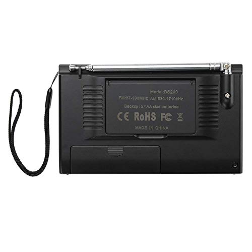 Eachui Tragbarer AM FM Radio, Kleines Radio mit Lautsprecher, Kopfhörerbuchse, Sleep-Timer, Alarm Wecker… - Image 5