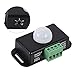 Kudoo Commutateur de détecteur de Mouvement, commutateur de détecteur de capteur PIR, Module de capteur Automatique à Utiliser avec des lumières pour Lampe à Incandescence à LED