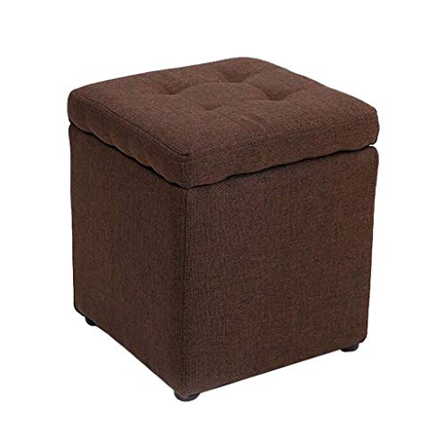 Tabouret de rangement avec siège rembourré pour optimiser l'espace - 2