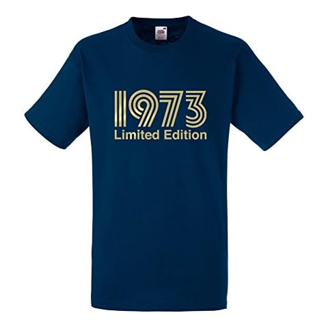 Capricornone 1973 Limited Edition Gold Text T-Shirt (Large, Navy Blue) Cover