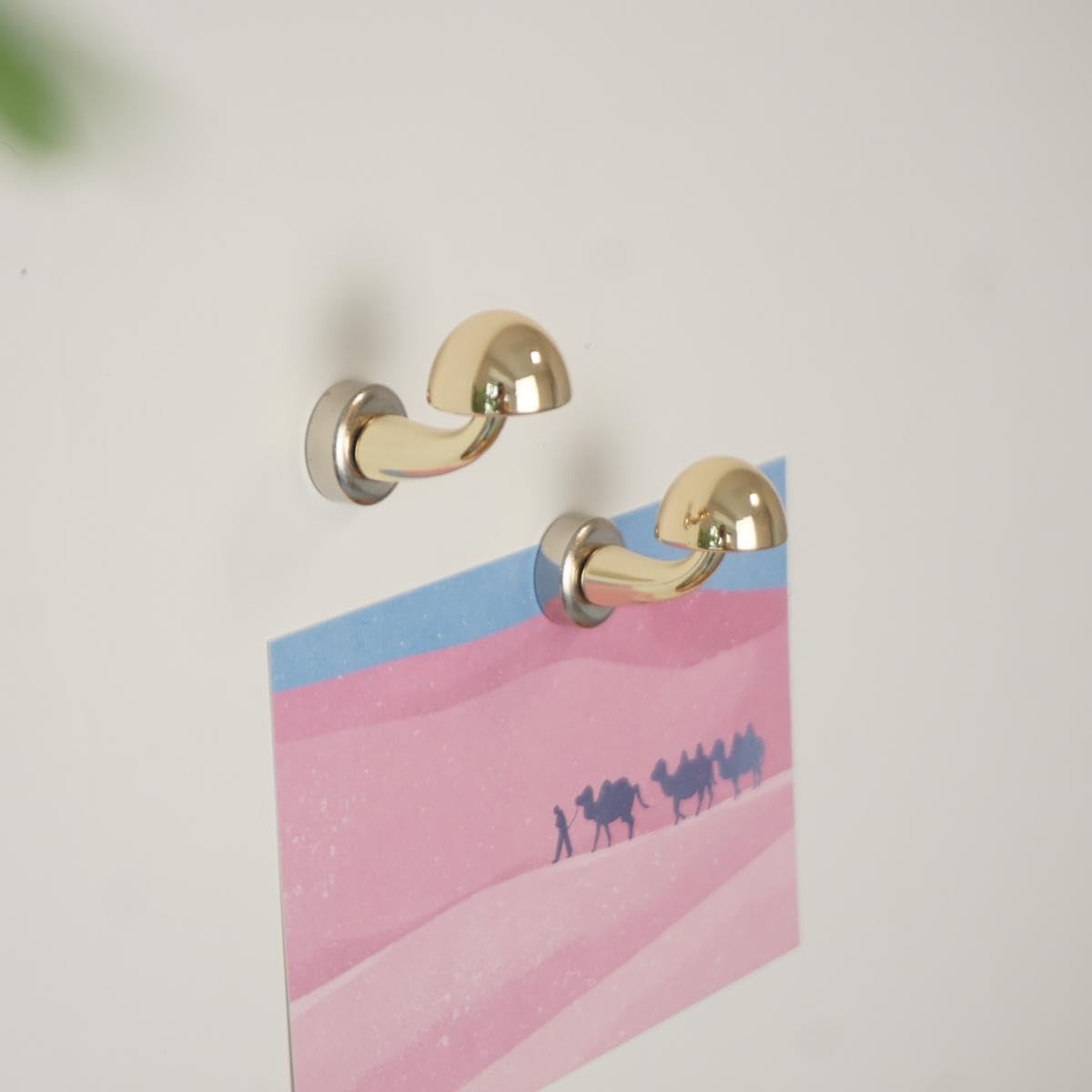 Magnetic Hooks Heavy Duty for Hanging Utensils Grills Keys Coats for Home Kitchen Refrigerator (4 Pack)
