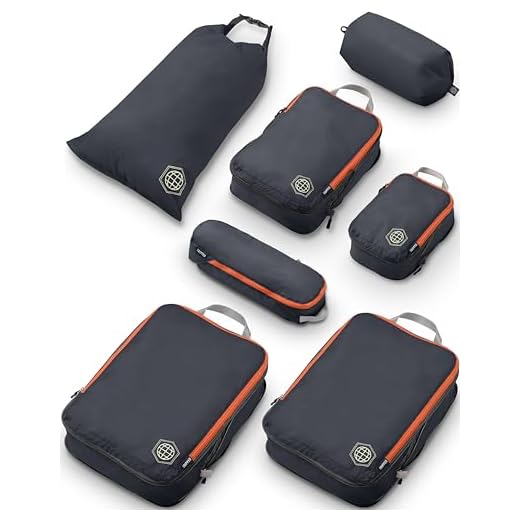 How to pack a messenger bag for travel 7-Piece Large Compression Packing Cubes