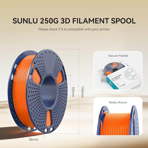 Image of SUNLU PLA Matte Filament 16 Color Bundle Multicolor, PLA 3D Printer Filament 1.75mm, Mini Spool, Matte Finish, Individually Vacuum Packed, 16 Pack.