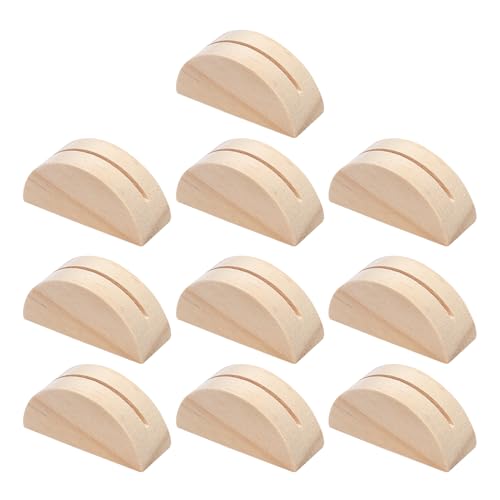 Witeup Table Number Holders - 10pcs Greeting Card Display Stand, Gold Photo Holders for Tables, Half Round Design for Wedding Banquet, Anniversary, Birthday Party