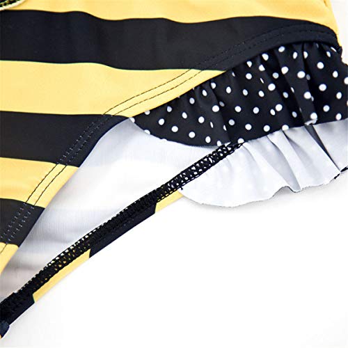 Baby Kid Girl Toddler One Pieces Polka Dots Cute Bee Ladybug Owl Swimsuits Tankini Swimwear3