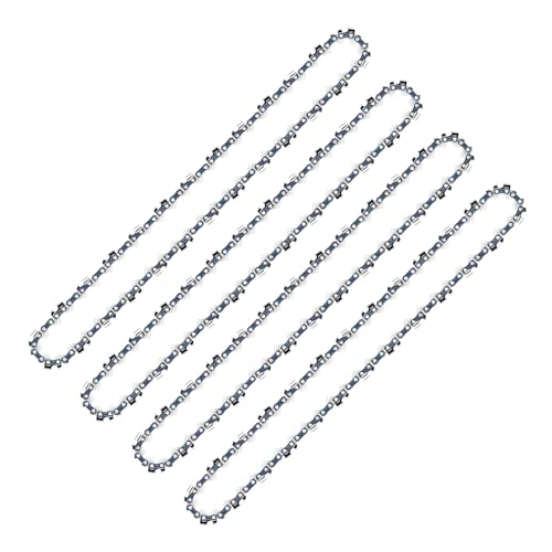 4 Stück Sägekette 35cm (14) 3/8LP 1.1mm (0.043) 50TG Profi Kette passend für diverse Kettensäge Motorsäge, Kompatibel mit Oregon, Bosch, Dolmar, Homelite, Echo, Makita usw.