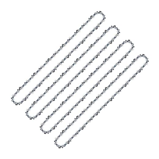 4 catene per motosega, 35 cm, 3/8 l, 1,1 mm, 50 TG, catena professionale adatta per diverse motosega, compatibile con Oregon, Bosch, Dolmar, Homelite, Echo, Makita, ecc.