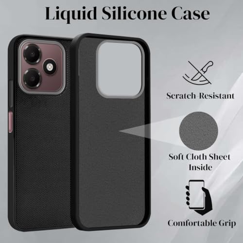 Image of Jkobi Rubberised Back Cover Case for Oppo A6c 4G (Textured Grip Design | Micro-Fiber Cloth Inside | Slim and Light Weight | Soft Touch and Feel)