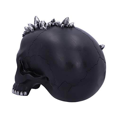 Nemesis Now Cave Small Dragon Hiding Within a Crystal Skull, Polyresin, Black