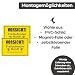 SL group - 1 Schild 'Vorsicht! Freilaufender Hund!' 30 x 20 cm aus stabiler PVC Kunststoff-Platte - Warnschild Achtung Wachhund Betreten auf eigene Gefahr - Warnung vor freilaufenden Hunden
