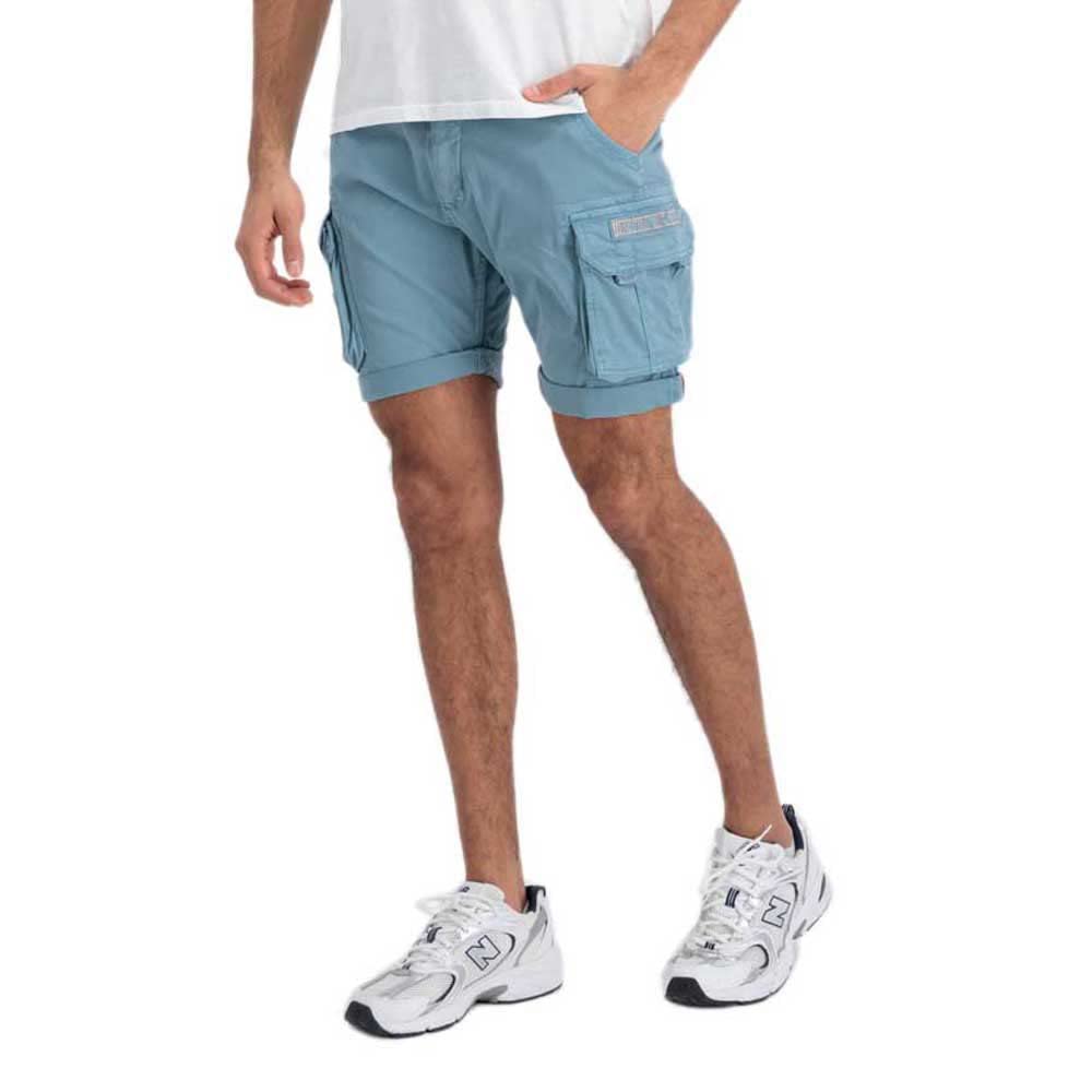 Alpha Industries Crew Short Mens Greyblue