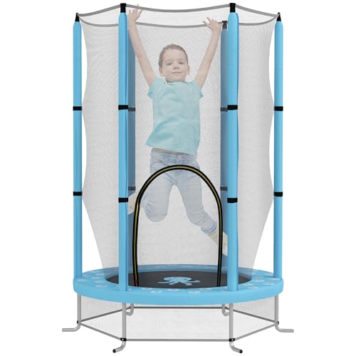 AIYAPLAY Trampoline pour Enfants Ø140 cm, Trampoline...