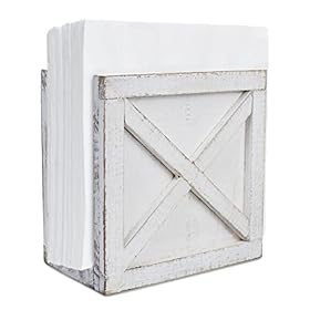 Karisky Farmhouse Napkin Holder for Table, Rustic Vintage Solid Wood Freestanding Napkin holder Dispenser for kitchen… 417yJa5fZWL. SS280
