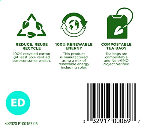 Traditional Medicinals Organic EveryDay Detox Schisandra Berry Herbal Tea, Supports Healthy Liver Function, (Pack of 3) - 48 Tea Bags Total