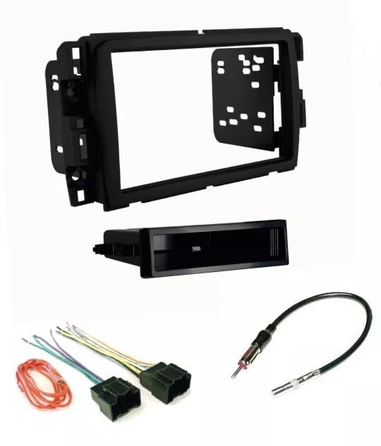 Adaptateur antenne et faisceau autoradio simple DIN pour voiture Buick Chevrolet GMC sans ampli