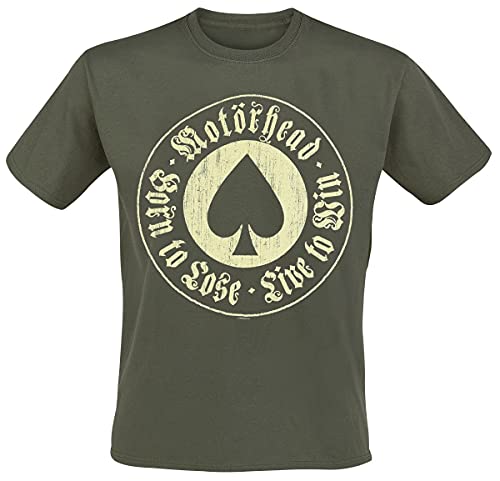 Motörhead Born to Lose Männer T-Shirt Khaki XXL 100% Baumwolle Band-Merch Bands