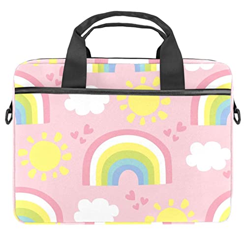 Sac ordinateur portable 13.3 pouces motif nuages et soleil jaune