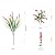 Artificial Fake Flowers Outdoor Plants for Summer Decoration,10 Bundles Faux Plastic Tall Monkey Grass Greenery UV Resistant Realistic Lavender for Home Planter Window Porch Garden-Red