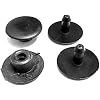 Replacement Rivets for Croc Black Set of 4