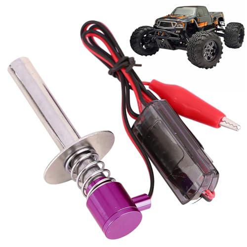 Allumeur de démarrage à bougie de préchauffage RC 6V-24V, Pièces de moteur Nitro Hot Spark pour voiture RC Démarreur à allumage automatique pour moteur...