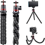 AKASO Mini Flexible Tripod Stand Travel Octopus Tripod with 1/4'' Screw for Magic Arm, Compatible with AKASO Action Cameras EK7000/EK7000 Pro/Brave 4/Brave 7/Brave 8, and Other Brand Action Cameras