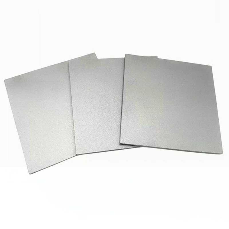 1 Piece 304 Stainless Steel Plate Thickness 0.3-5MM Square Sheet Plates Flat Brushed Metal Polished Board Laser Cutting Sheet (5.0X100X100MM)