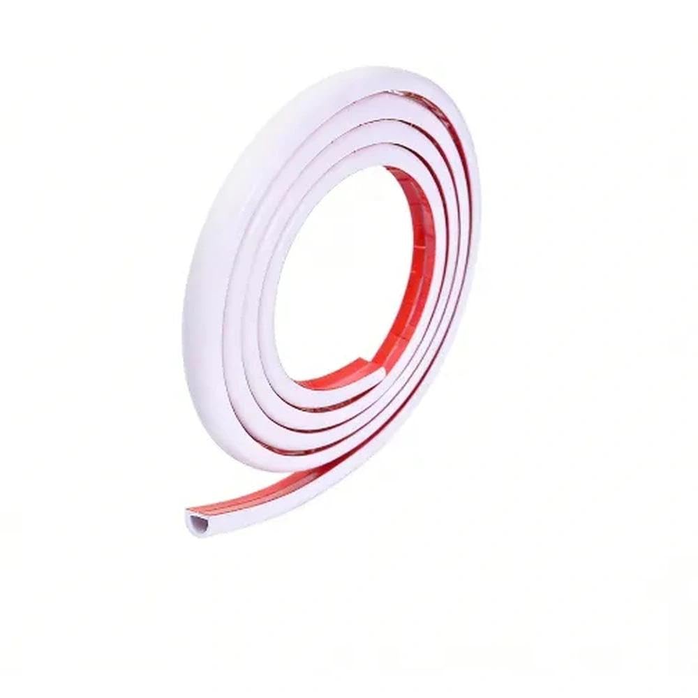 3M Cable Trunking,Self-Adhesive Trunking for Electric Cables Flexible White Wire Cover for Electric Cables,15mmx10mm PVC Cable Protector for TV Wires on Walls & Floors