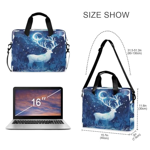 Bolsa Maletín para Laptop 15.6" con Asa y Correa Azul miniatura 5