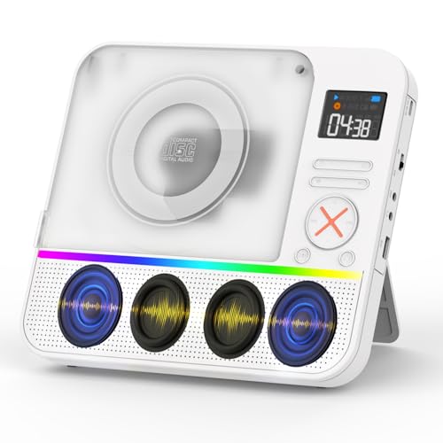 Portable CD Player with Bluetooth Built-in Speakers,CD Players for Home by HOVOYNN - Image 2