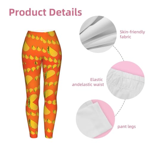 Leggings de compresión suaves con estampado de comida para mujer 6