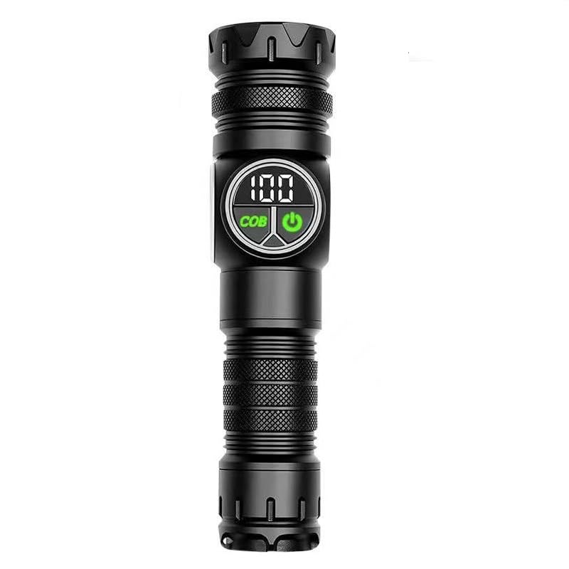 Sarjak 30W White Laser Lamp Most Powerful Rechargeable Torch Light Long Range | Waterproof Emergency LED Light | Camping, Outdoor, Home Use | USB Charging | Self Defense Flashlight