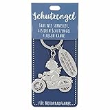 Depesche 11343-005 Schutz-Engel Schlüssel-Anhänger für Männer und Frauen aus Metall, Glücksbringer für Motorrad-Fahrer, ideal als kleines Geschenk für die Liebsten unterwegs