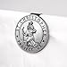 St Christopher Medal Car Saint Christopher Visor Clip Auto Visor Accessories Bless Driving Safety Religious Gift for Parent, Family, Friend, Teens, New and Old Driver (Silver)