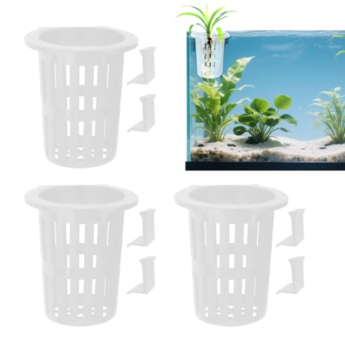 dzqad Cestelli Per Piante Da Stagno - Vasi per Piante d'Acquario con Gancio e - Ornamenti Acquatici Per Coltivazione Habitat Interno Giardinaggio