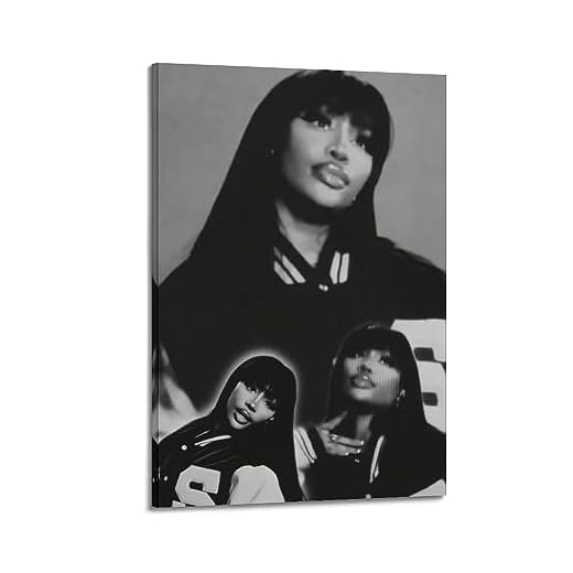 Solána Imani Rowe-4 - Póster en lienzo para pared, decoración de regalo, para el hogar, oficina, dormitorio, decoración, 20 x 30 cm, estilo marco