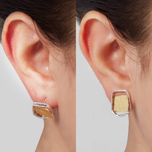 Silpada Flat Back Earring Set for Women, .925 Sterling Silver, Prevent Tipping Forward or Drooping from Heavy Earrings, 'Three Pair Happy Back'4
