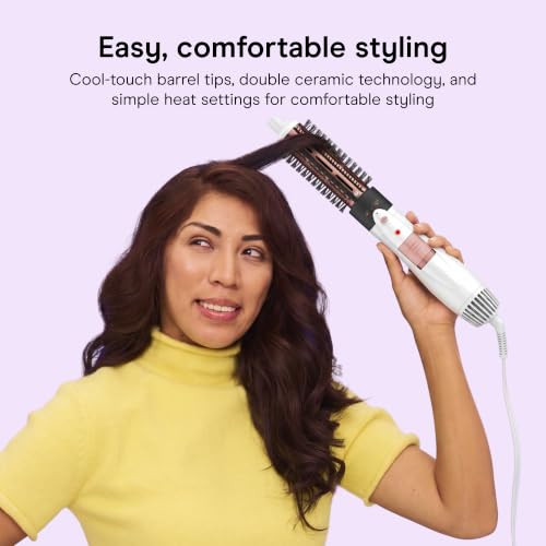 Conair Thermal Brush Set, Double Ceramic, Interchangeable, 1.25" & 1.5" | 1000W hair dryer brush set for all hair types, 2 heat settings, cool-touch barrel tips, and a 5-foot styling cord - image 5