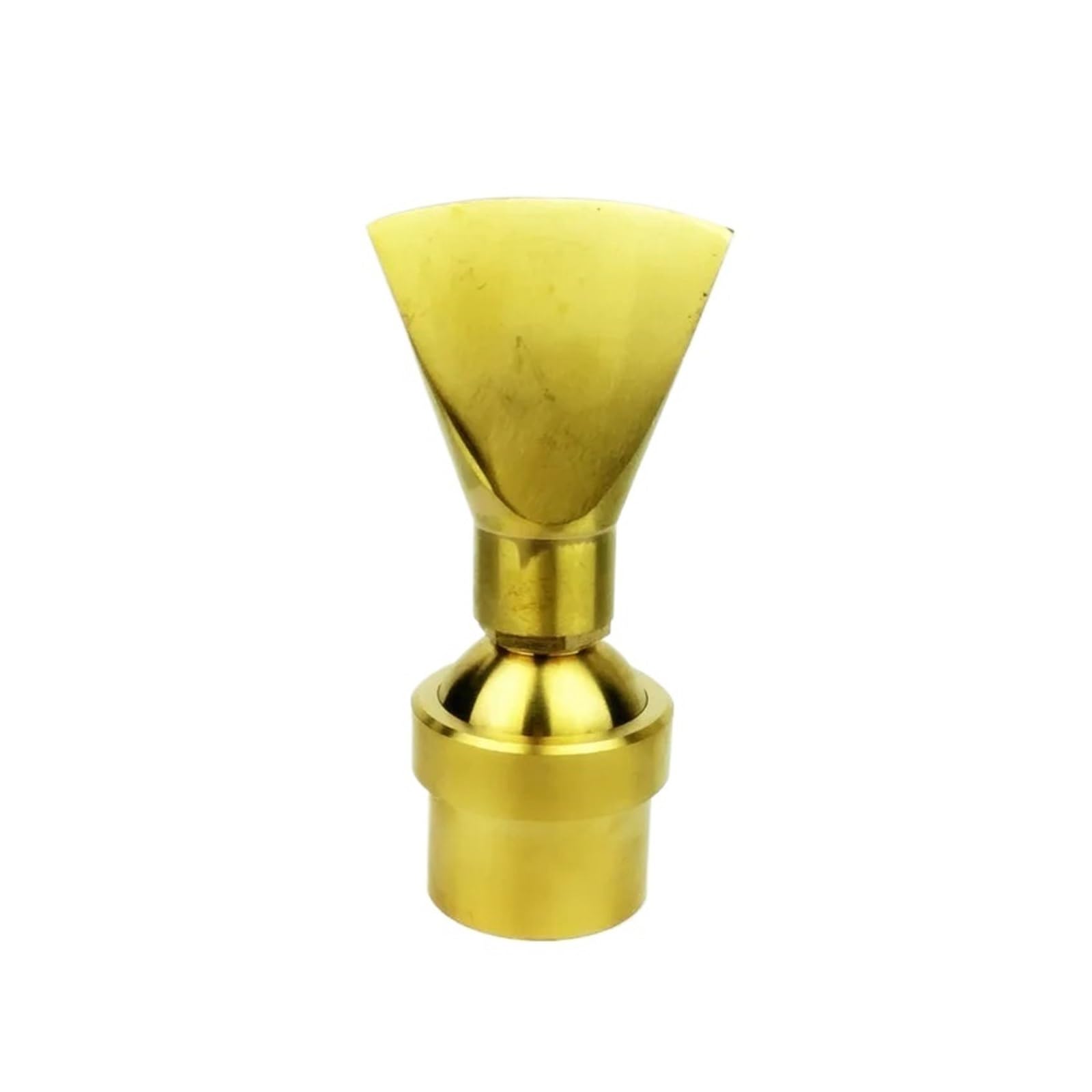 UALXPAO Fountain Nozzle 1/2" 3/4" 1" Duck Tail Fountain Nozzles Garden Pool Head Landscape for Pond Swimming Pools(1.5 (Brass))