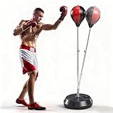 Punching Bag with Stand, Boxing Bag for Teens & Adults - Height Adjustable - Speed Bag for Training, Boxing Equipment, Stress Relief & Fitness