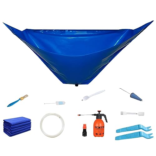 Kit de limpieza de aire acondicionado, 13060 cm, bolsa de servicio de lavado de polvo de unidad de CA, impermeable, 12 piezas de limpieza de CA montada en la pared para limpieza y lavado