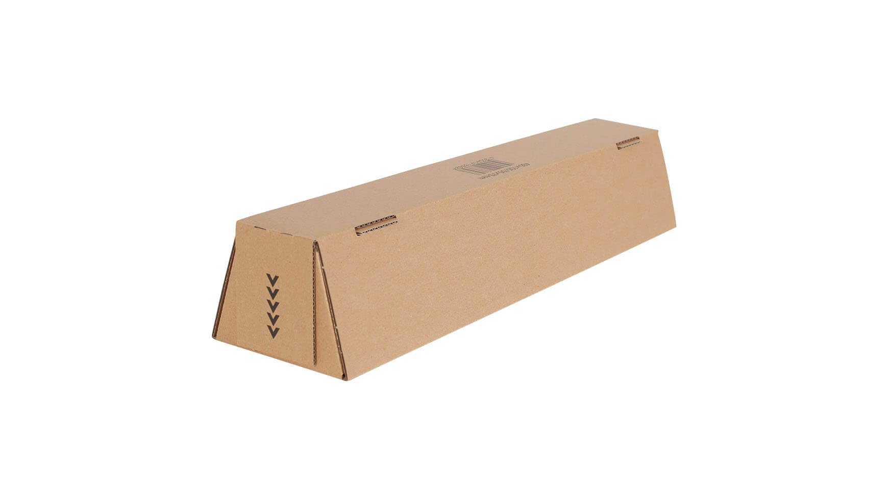400x Trapez-Versandverpackung 435 mm x 105/55 mm A2 Braun