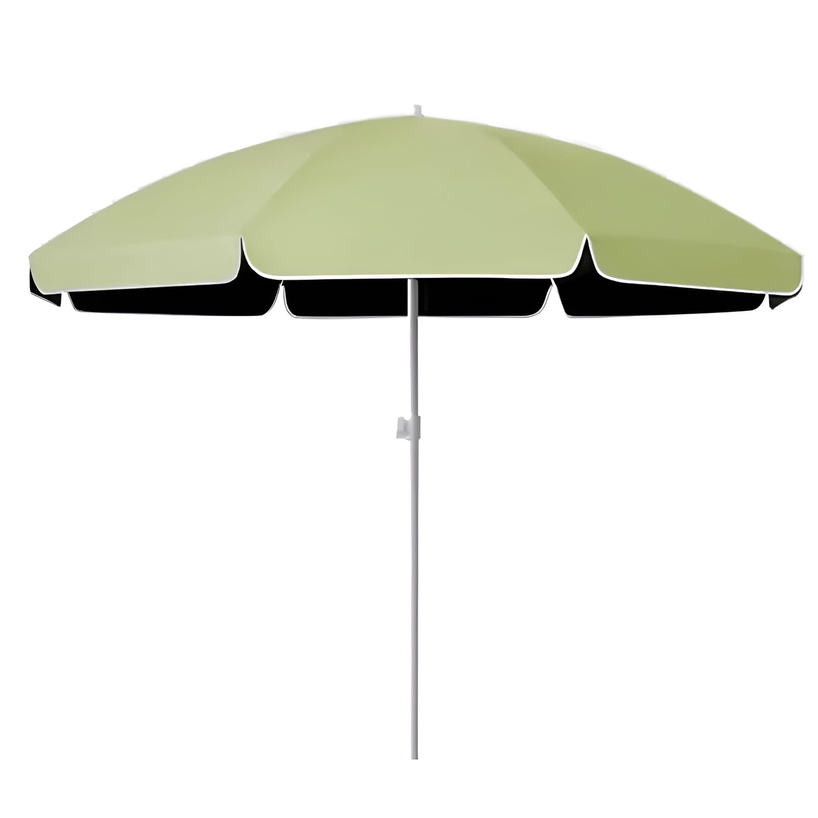 WDSOPK 6.6ft/7ft Outdoor Garden Parasol, Protection Patio Umbrella for Market Table, Water Repellent Portable Sunshade Balcony, Bench,Deck(Green-220cm)