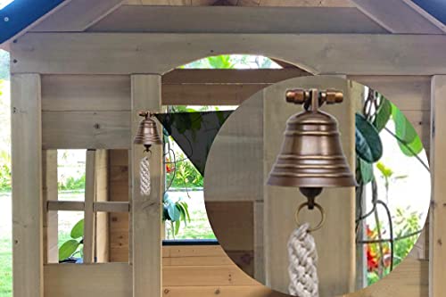 The Metal Magician 2" Antique Brass Bell Quality Marine Wall Mounted Ship Hanging Bell Perfect For Dinner, Indoor, Outdoor, School, Bar, Reception, Last Order & Church #TOP6