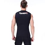 Mens Wetsuit Vest 3mm Premium Neoprene Wetsuit Top Sleeveless Surfing Canoeing Scuba Diving Vest - Image 3