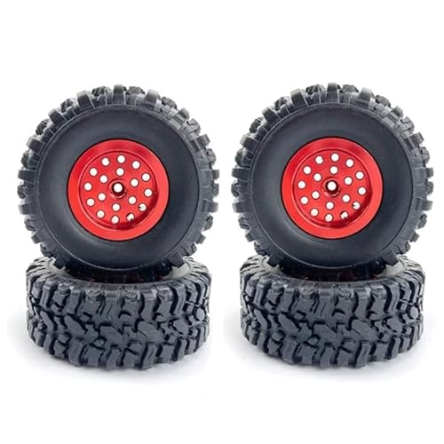 Jante roue métal RC et pneus caoutchouc durables pour WPL C14 C24 et MN D90