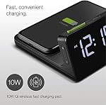 Braun Alarm Clock with Fast Wireless Charging