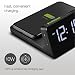 Braun Digital Alarm Clock with VA LCD Display, 10W Qi Wireless Fast-Charging Pad, Automatic Backlight Adjustment, Quick Set, Beep Alarm in Black, model BC21B.