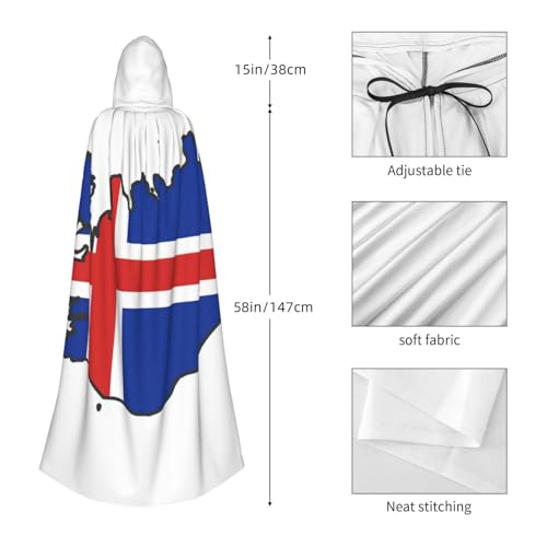 Cape médiévale à capuche Islande cadeau original mixte - 4