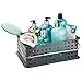 InterDesign Plastic Storage Organizer Basket with Handle for Bathroom, Health, Cosmetics, Hair Supplies and Beauty Products 8.69" x 13.94" x 5.13" Slate Gray