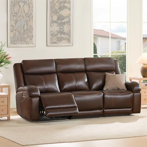 Watson & Whitely Leather Power Recliner Sofa 3-Seater